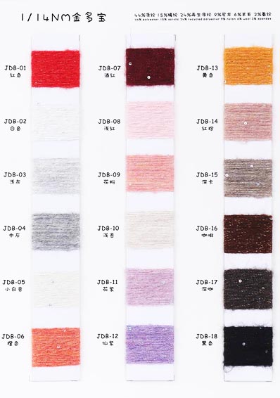 1/14 NM 44% Polyester 15% Acryl 9% Nylon 24% recycelter Polyester 6% Wolle 2% Elasthan