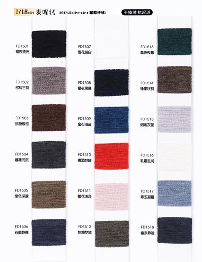 1/18NMコーデュロイ100%ポリエステル