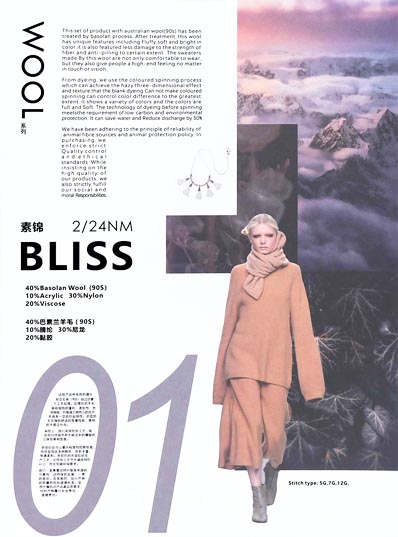 2/24 نانومتر بليس 40 ٪ (90 ثانية) صوف باسولان (90 ثانية) 10 ٪ أكريليك 30 ٪ نايلون 20 ٪ فيسكوز