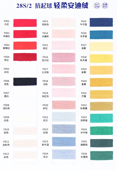 2 / 28S 28% acrílico 20% Nylon 23% Viscose 29% PBT