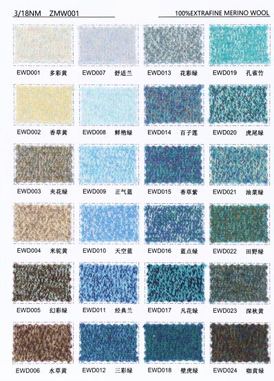 3 / 18NM ZMW001 100% ylimääräistä merinovillaa