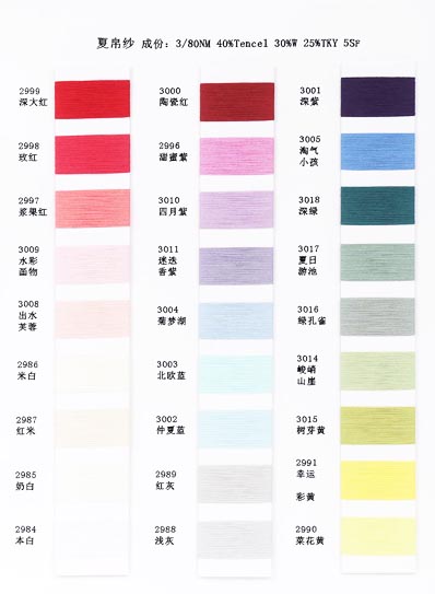 3 / 80NM 40%Tencel 30%villa 25%TKY 5% SF